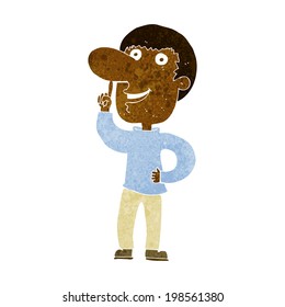 caricaturista con idea