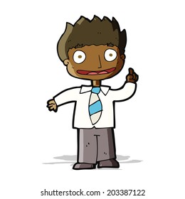 cartoon man with idea