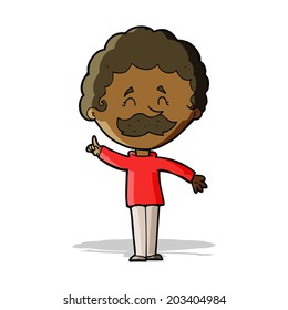 caricaturista con idea