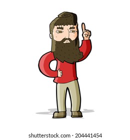 cartoon man with idea