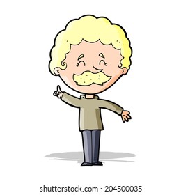 caricaturista con idea