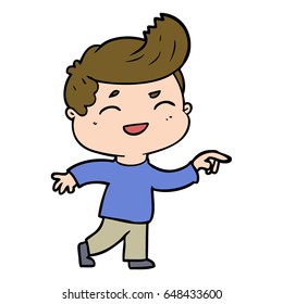 cartoon man laughing