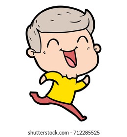 cartoon man laughing