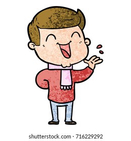 cartoon man laughing