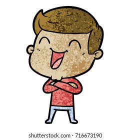 cartoon man laughing