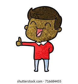 cartoon man laughing
