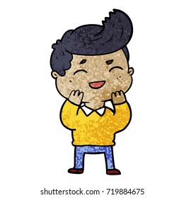 cartoon man laughing