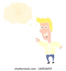 cartoon man laughing and pointing