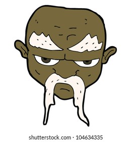 cartoon man with long mustache