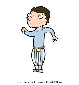 cartoon man in loud clothes