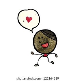 cartoon man in love