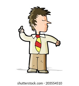 cartoon man making his point