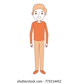 cartoon man male character standing person 