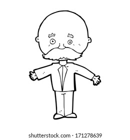 cartoon man with mustach