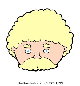 cartoon man with mustache