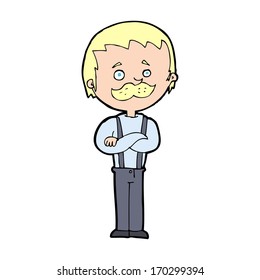 cartoon man with mustache
