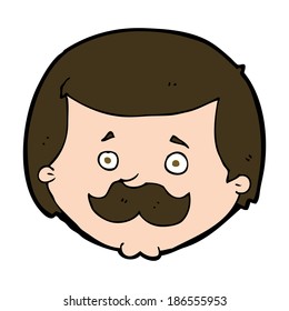caricaturista con bigote