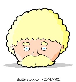 caricaturista con bigote