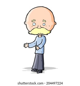 caricaturista con bigote