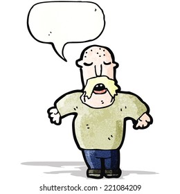 caricaturista con bigote