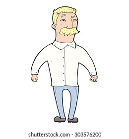 caricaturista con bigote