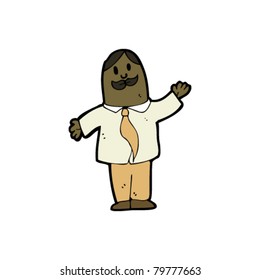 cartoon man with mustache