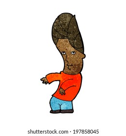 Cartoon-Mann ohne Sorgen