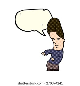 cartoon man with no worries with speech bubble