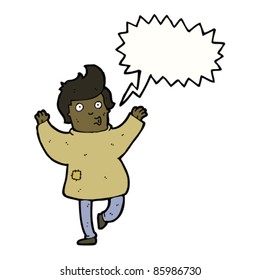 cartoon man in patched clothes cartoon man in patched clothes