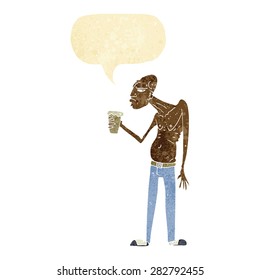 cartoon man with pint of beer