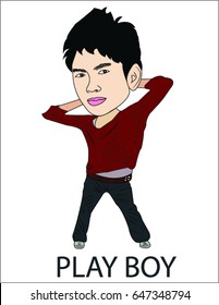 Cartoon Man playboy