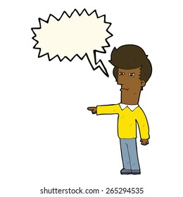 cartoon man pointing