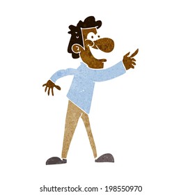 cartoon man pointing and laughing