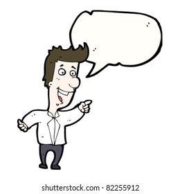 cartoon man pointing and laughing