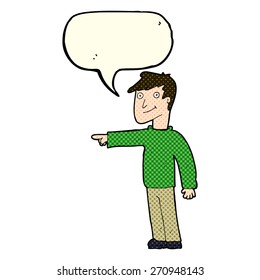 Cartoon-Mann mit Sprachblase