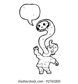 caricaturista poseído por un demonio