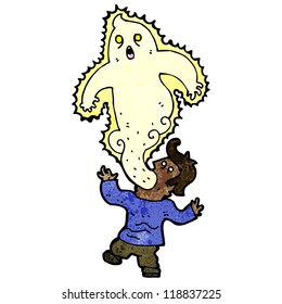 cartoon man possessed by ghost