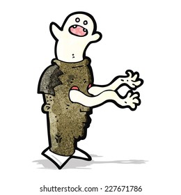cartoon man possessed by ghost
