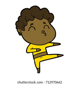 cartoon man pouting