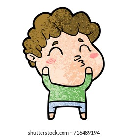 cartoon man pouting