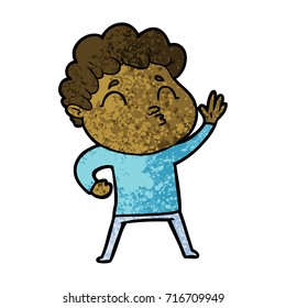 cartoon man pouting
