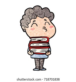 Cartoon-Mann-Bequemlichkeit