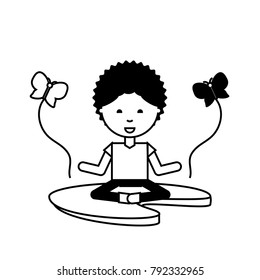 cartoon man practicing yoga