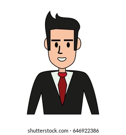 Cartoon man profile