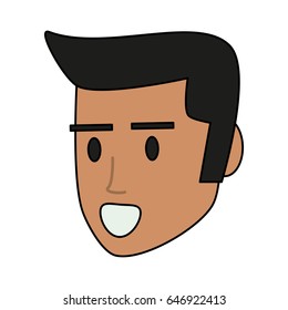 Cartoon man profile