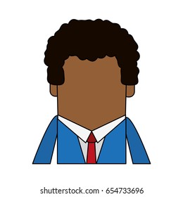 Cartoon man profile