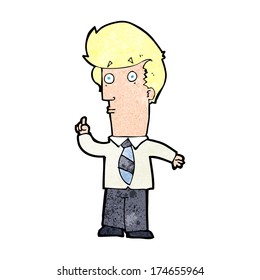 caricaturista con pregunta