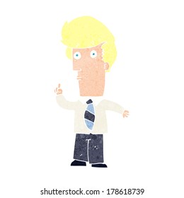Cartoon-Mann mit Frage