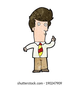 Cartoon-Mann mit Frage