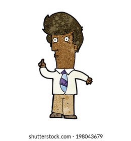 caricaturista con pregunta